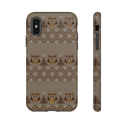 Owl Xmas Jumper iPhone case