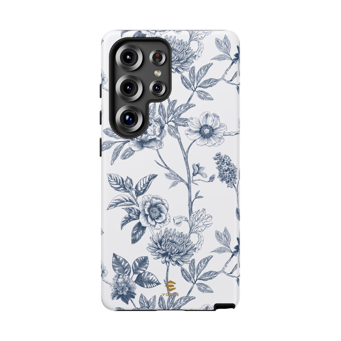 Floral Line Art Tough Phone Case Samsung