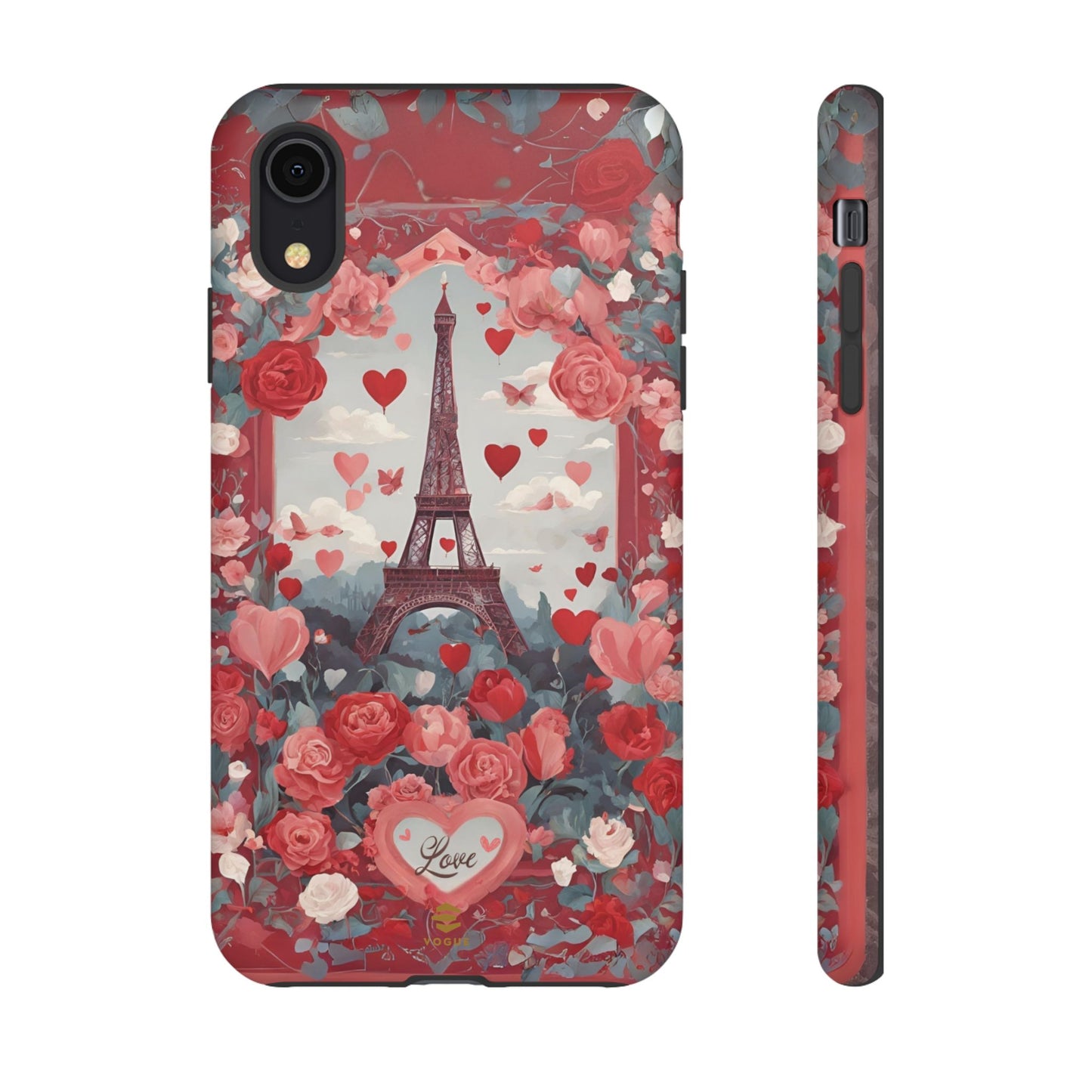 Hearts in Paris Phone Case Valentine's Day Gift for Her