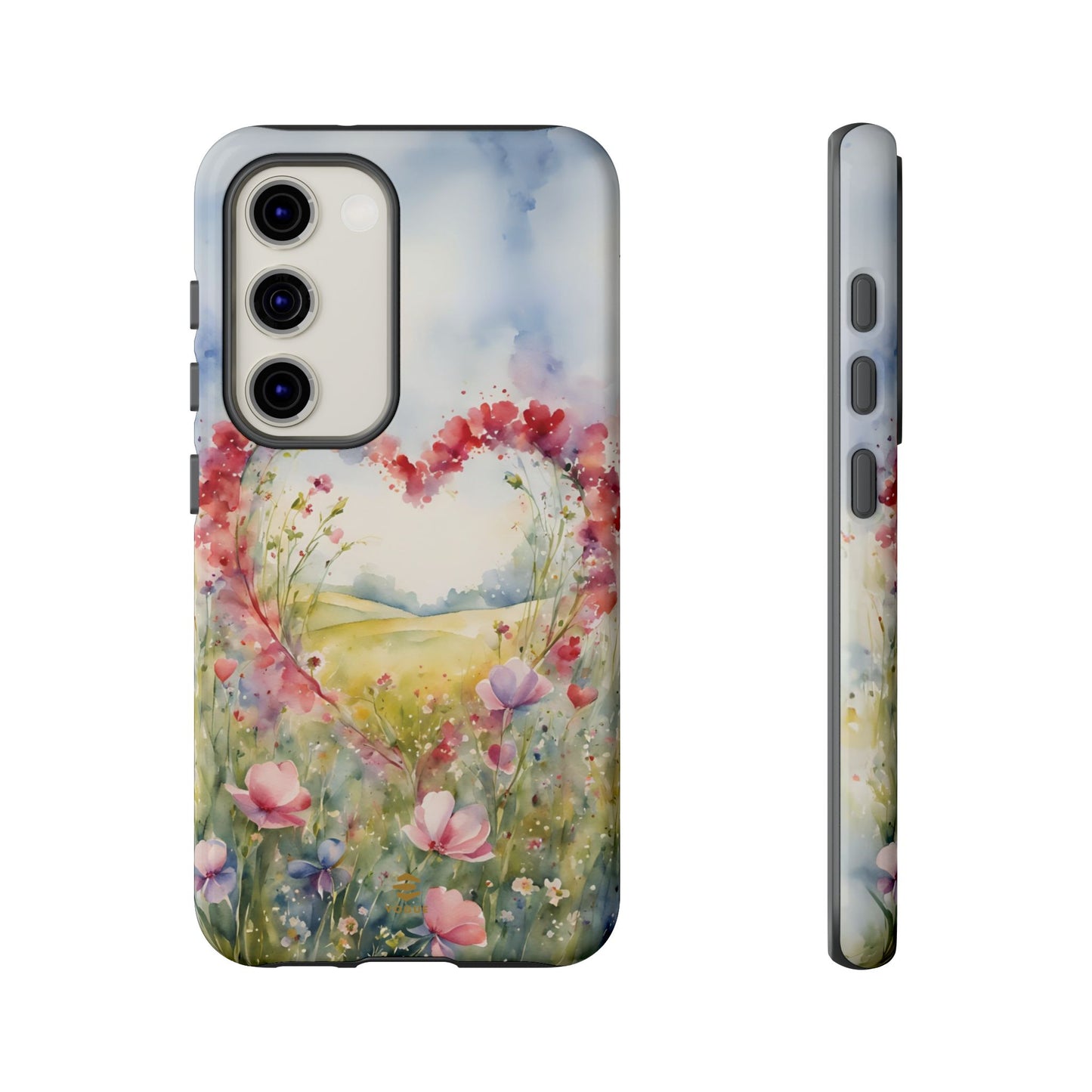Flower heart Tough Phone Case for Samsung