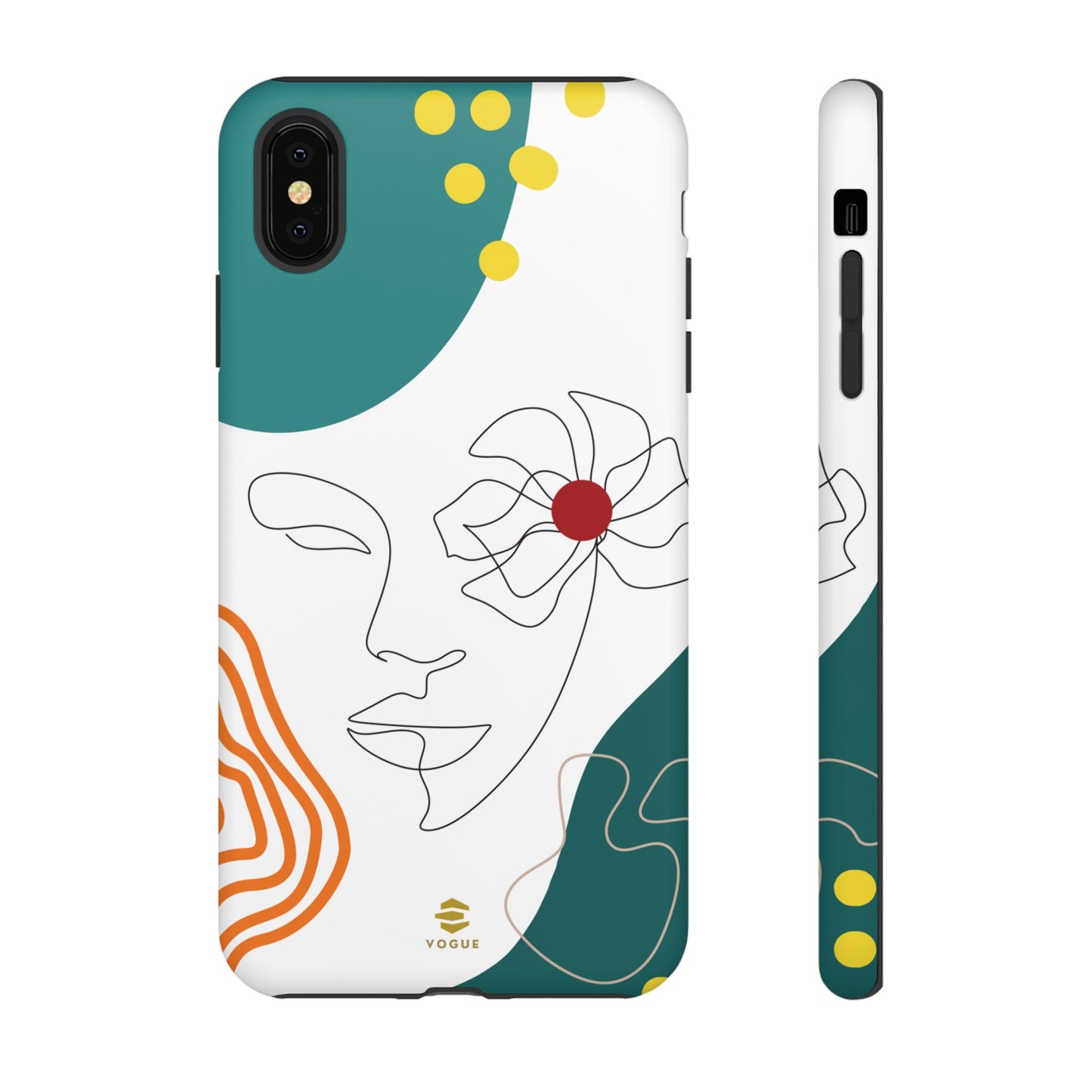 Women Face Line Art Phone Case iPhone