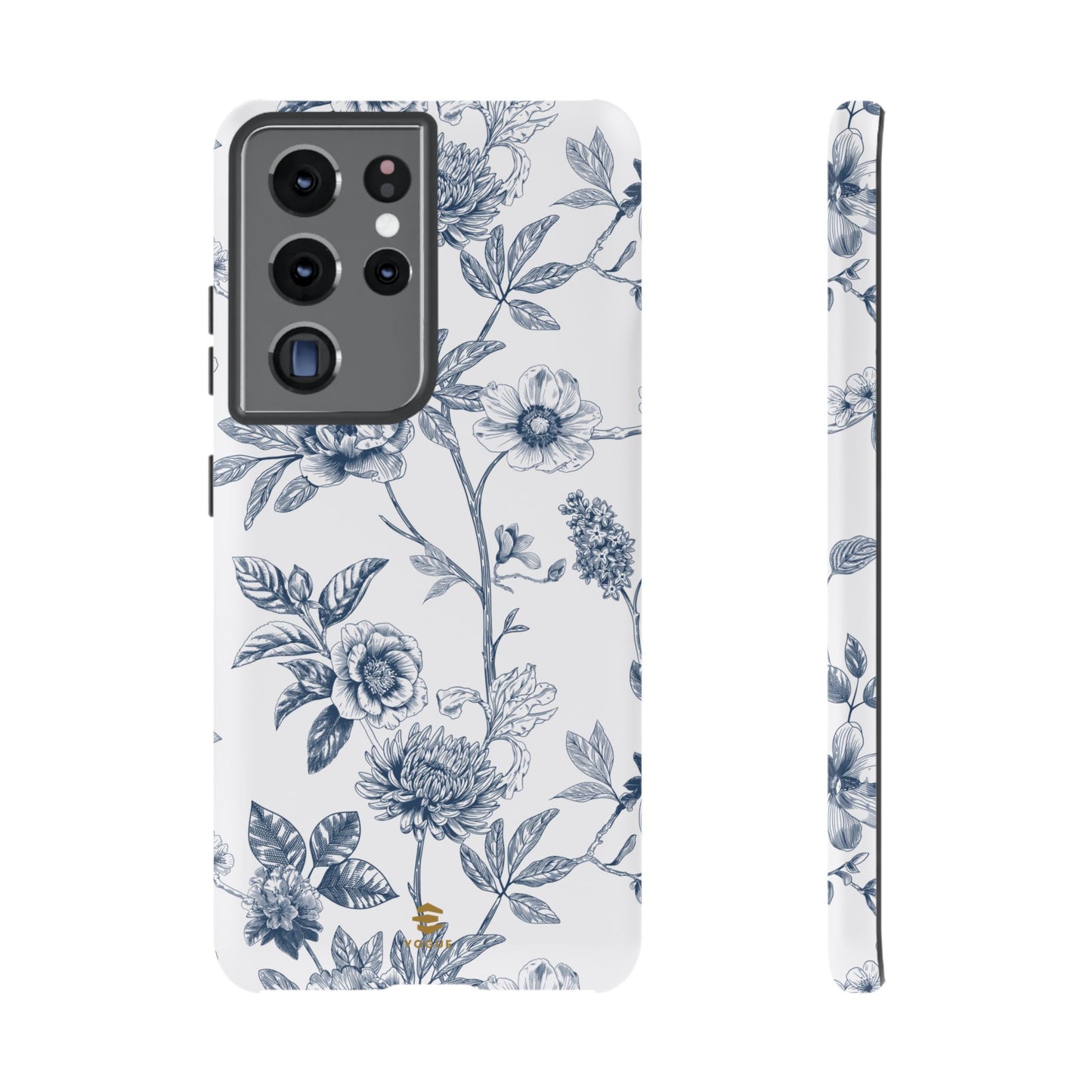 Floral Line Art Tough Phone Case Samsung