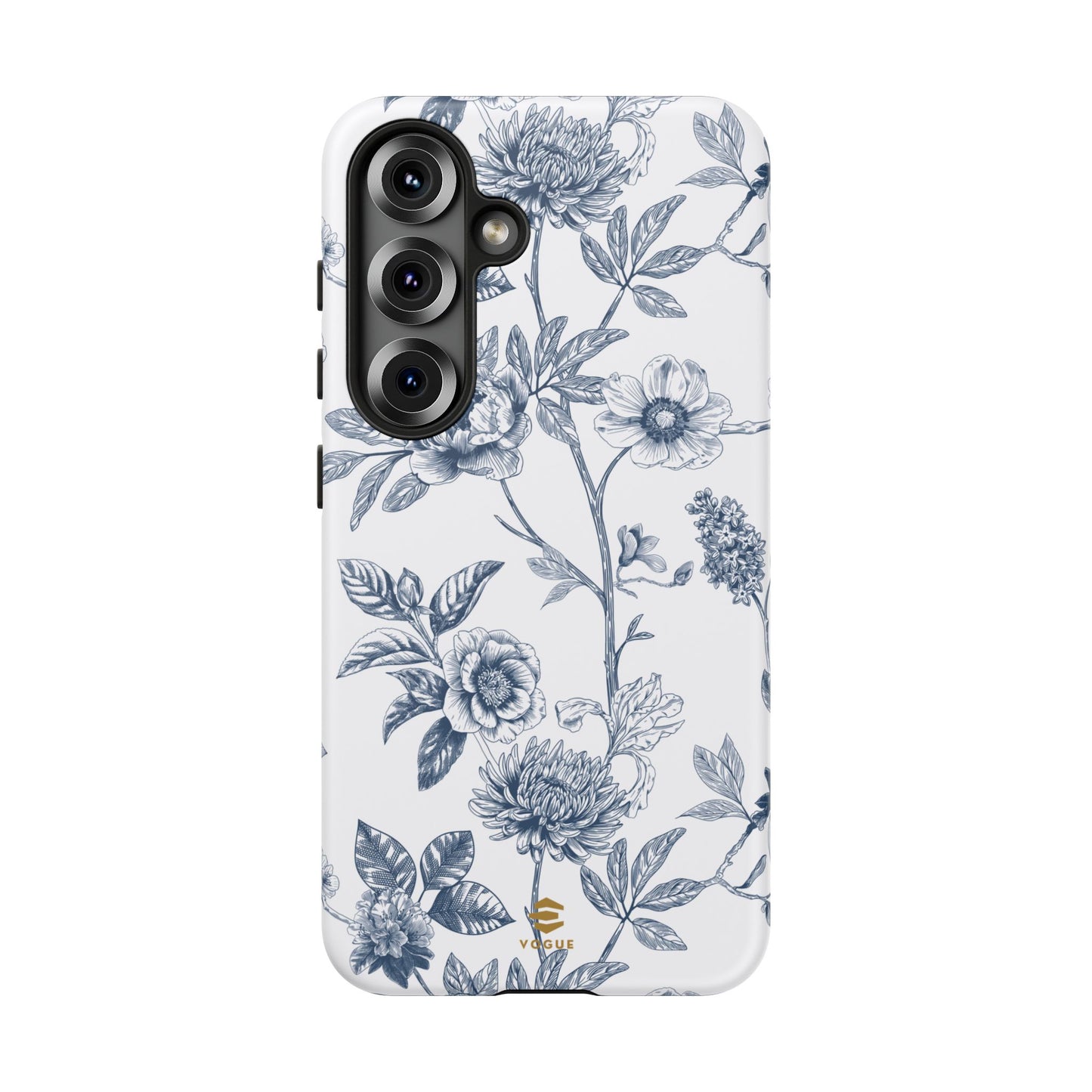 Floral Line Art Tough Phone Case Samsung
