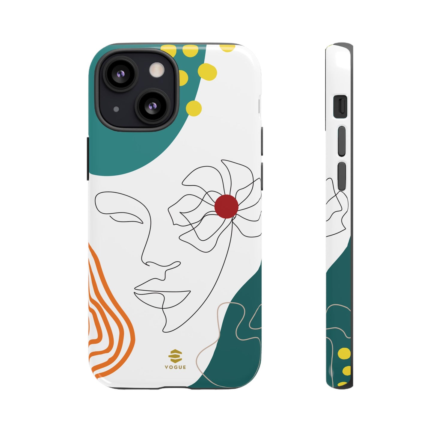 Women Face Line Art Phone Case iPhone