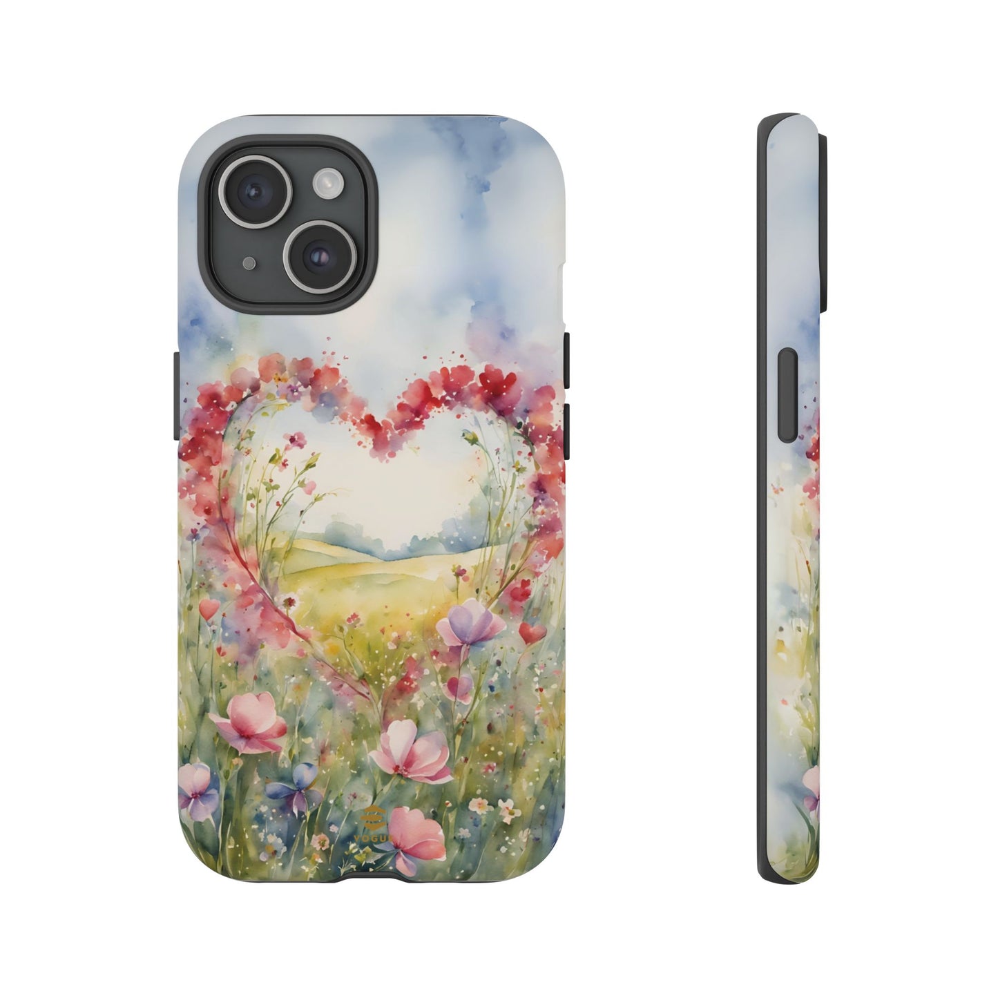 Flower heart iPhone Tough Case