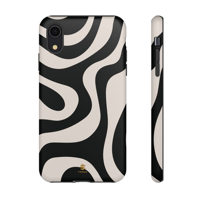 Black Swirl iPhone Tough Case