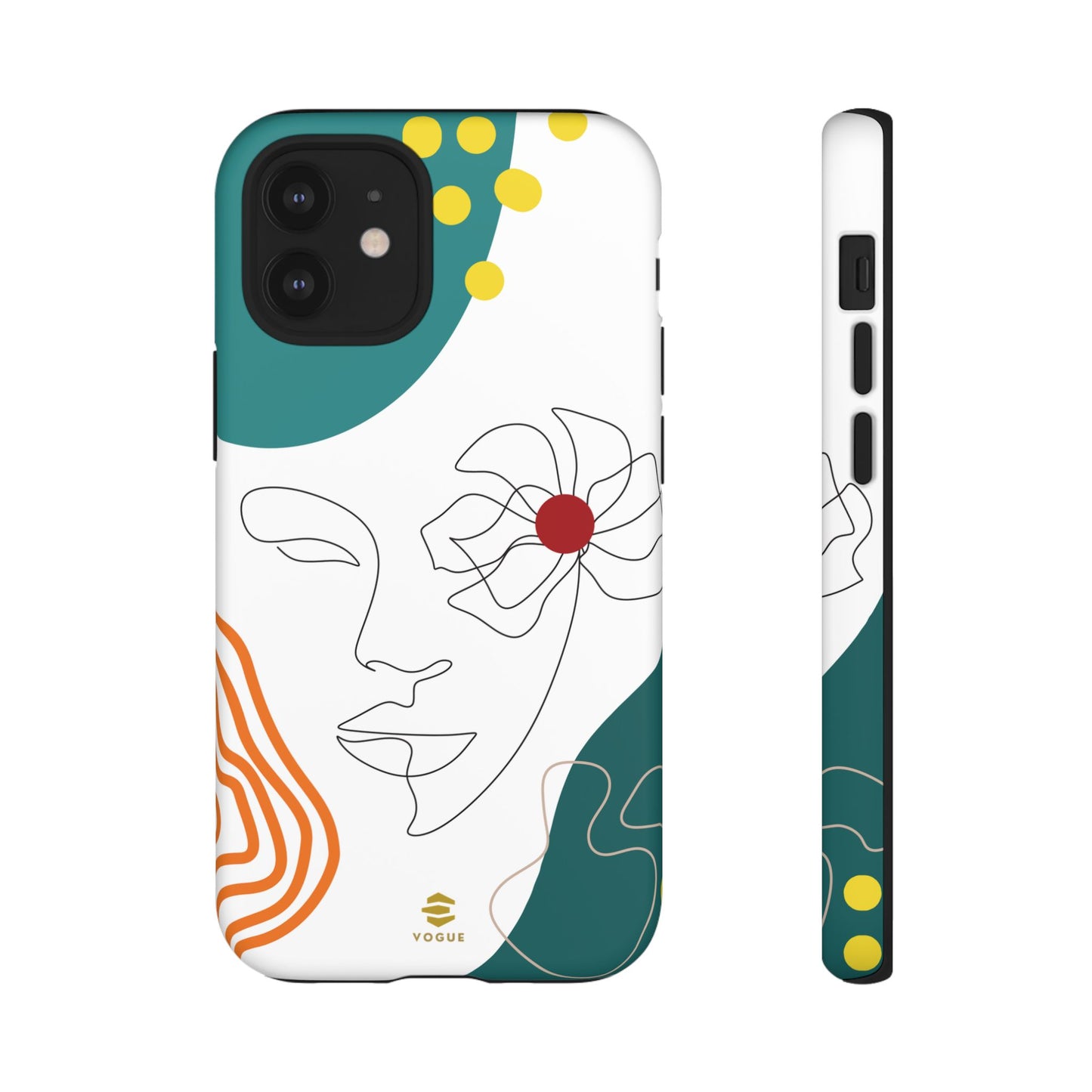 Women Face Line Art Phone Case iPhone