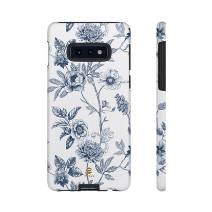 Floral Line Art Tough Phone Case Samsung