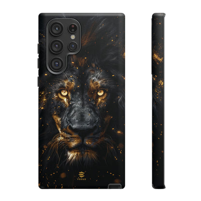 Funda para Samsung con diseño de león negro