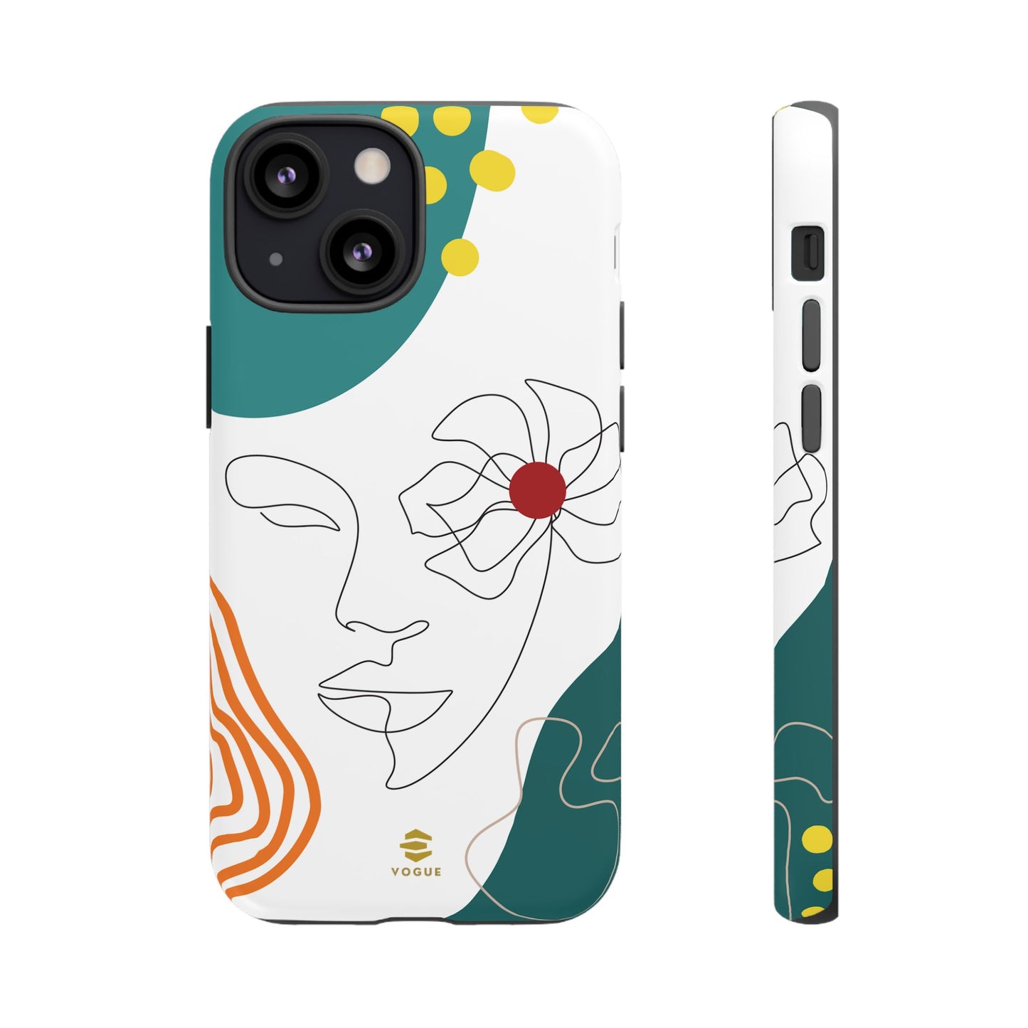 Women Face Line Art Phone Case iPhone