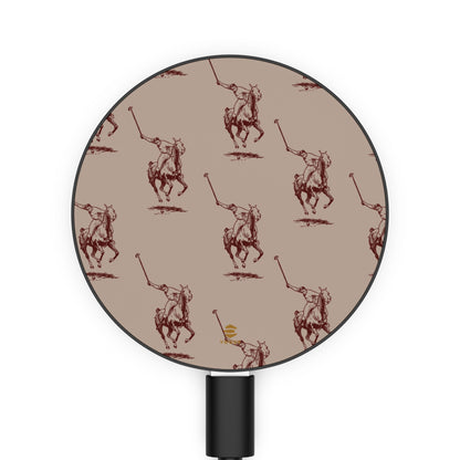 Polo Player Brown Induction Charger