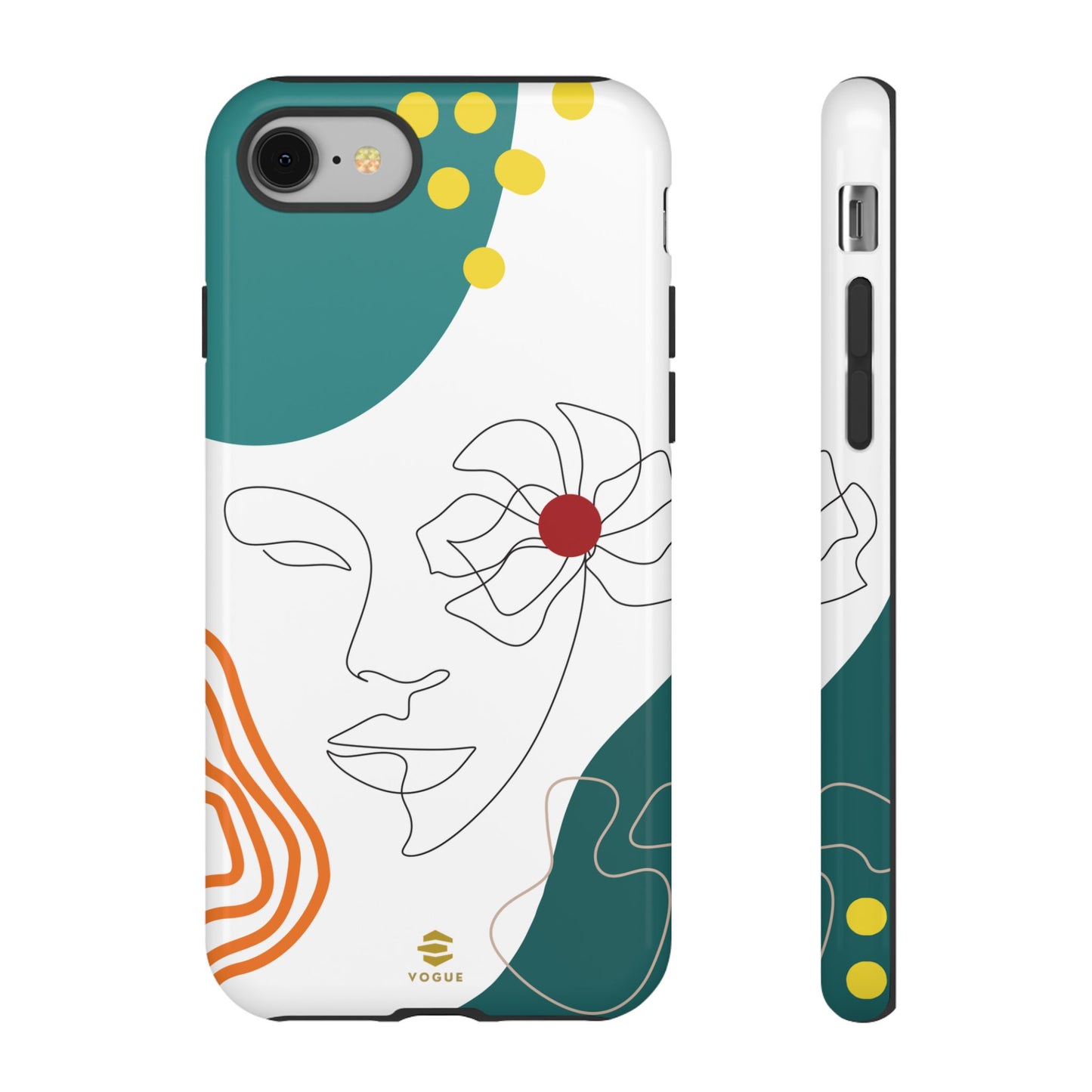 Women Face Line Art Phone Case iPhone