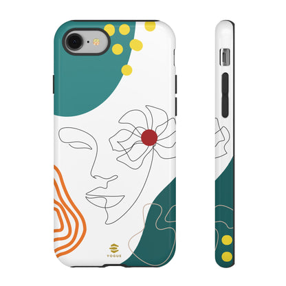 Women Face Line Art Phone Case iPhone
