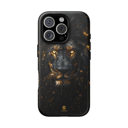 Black Lion Art for MagSafe iPhone Phone Case