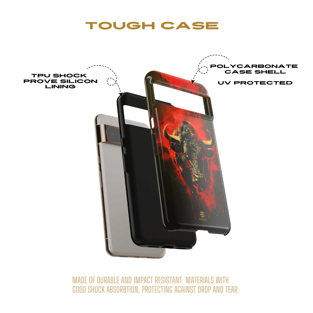 Bull Black Google Pixel Tough case