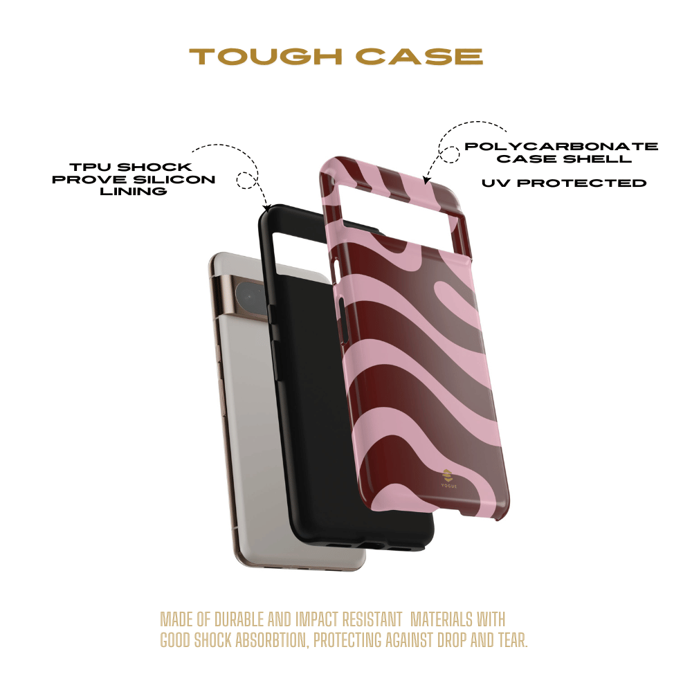 Maroon Ripple Google Pixel Case