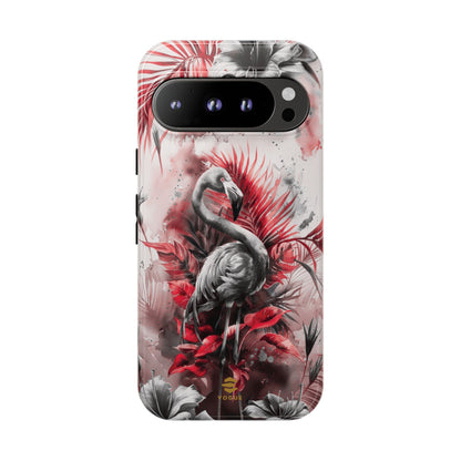 Flamingo Tropical Design Tough Phone Case Pixel