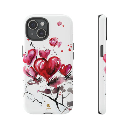 Abstract Hearts Art - iPhone Case, Love, Valentine's Day Gift for Her Protective tough Cover