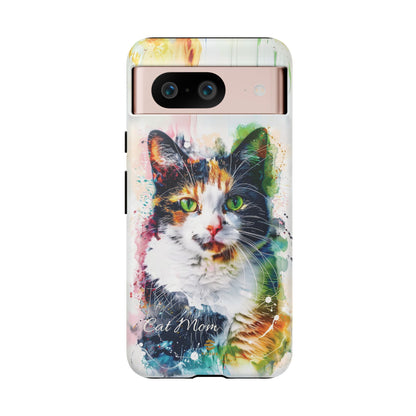 Custom Cat Mom Google Pixel Tough Case