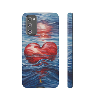 Deep devotion Red Heart Samsung Tough Case red and blue Durable protective Cover