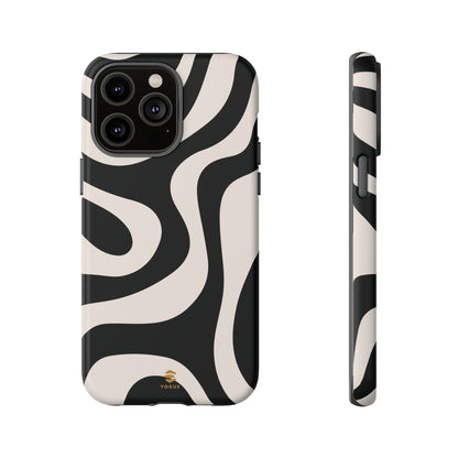 Black Swirl iPhone Tough Case