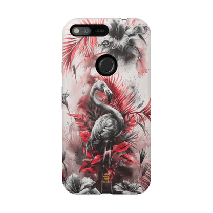 Flamingo Tropical Design Tough Phone Case Pixel