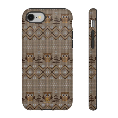 Owl Xmas Jumper iPhone case