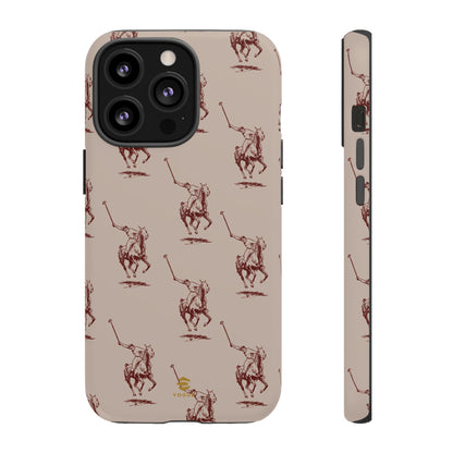 Polo Player Brown iPhone Cases