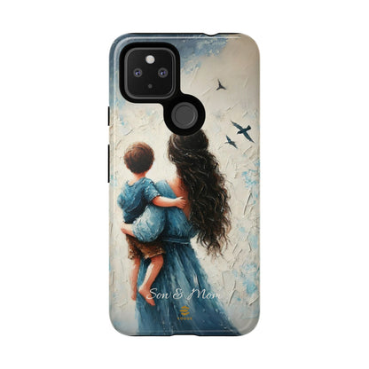 Custom Son & Mom Google Pixel Tough Phone Case