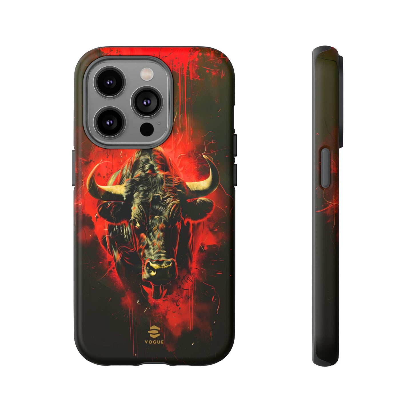 Bull Black iPhone Tough case