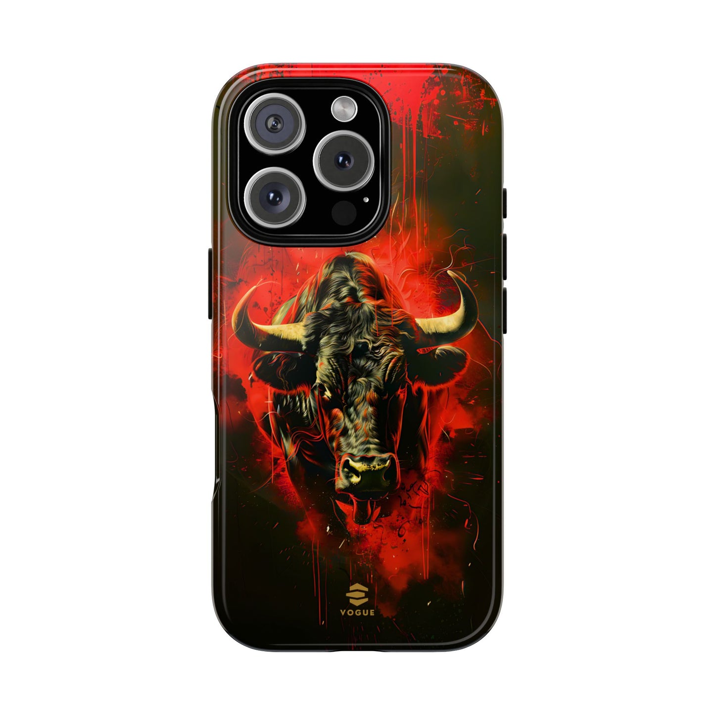 Bull Black iPhone Tough case