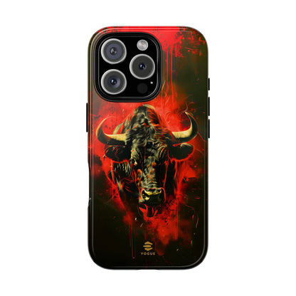 Bull Black iPhone Tough case