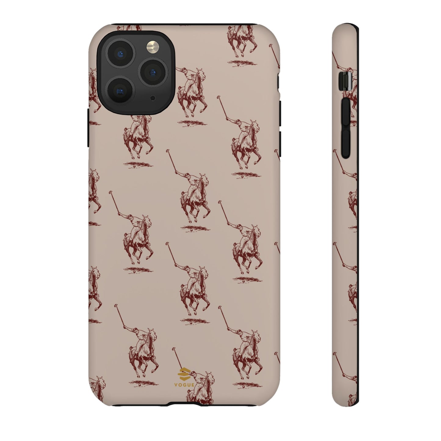 Polo Player Brown iPhone Cases