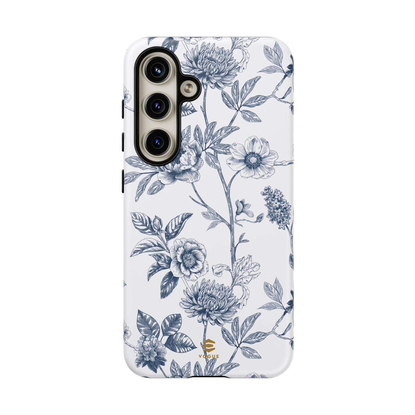 Floral Line Art Tough Phone Case Samsung