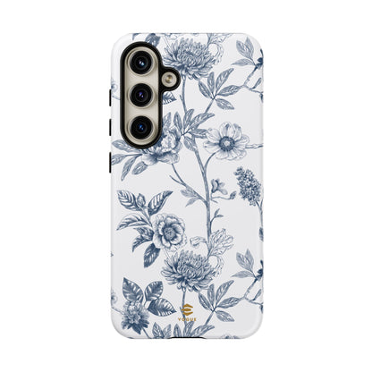 Floral Line Art Tough Phone Case Samsung