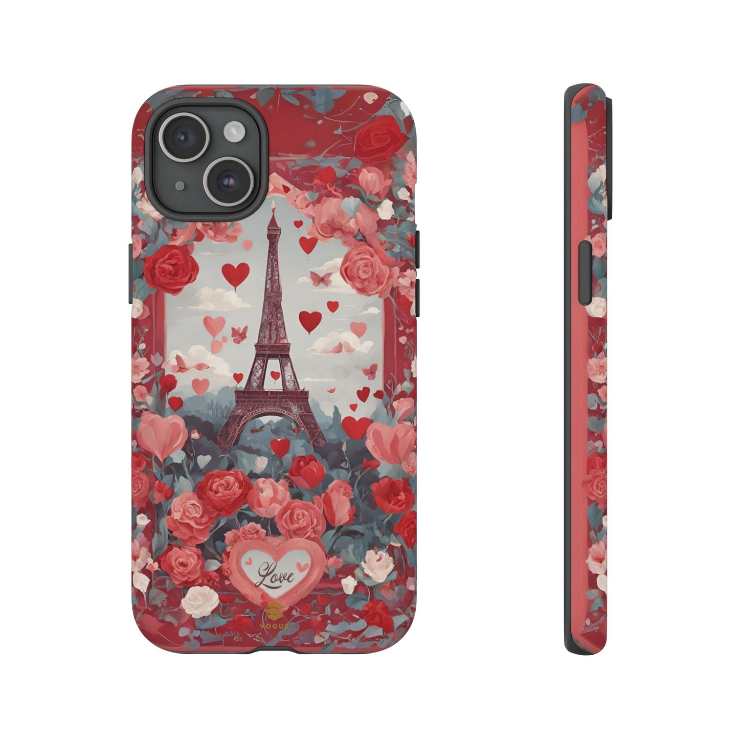 Hearts in Paris Phone Case Valentine's Day Gift for Her