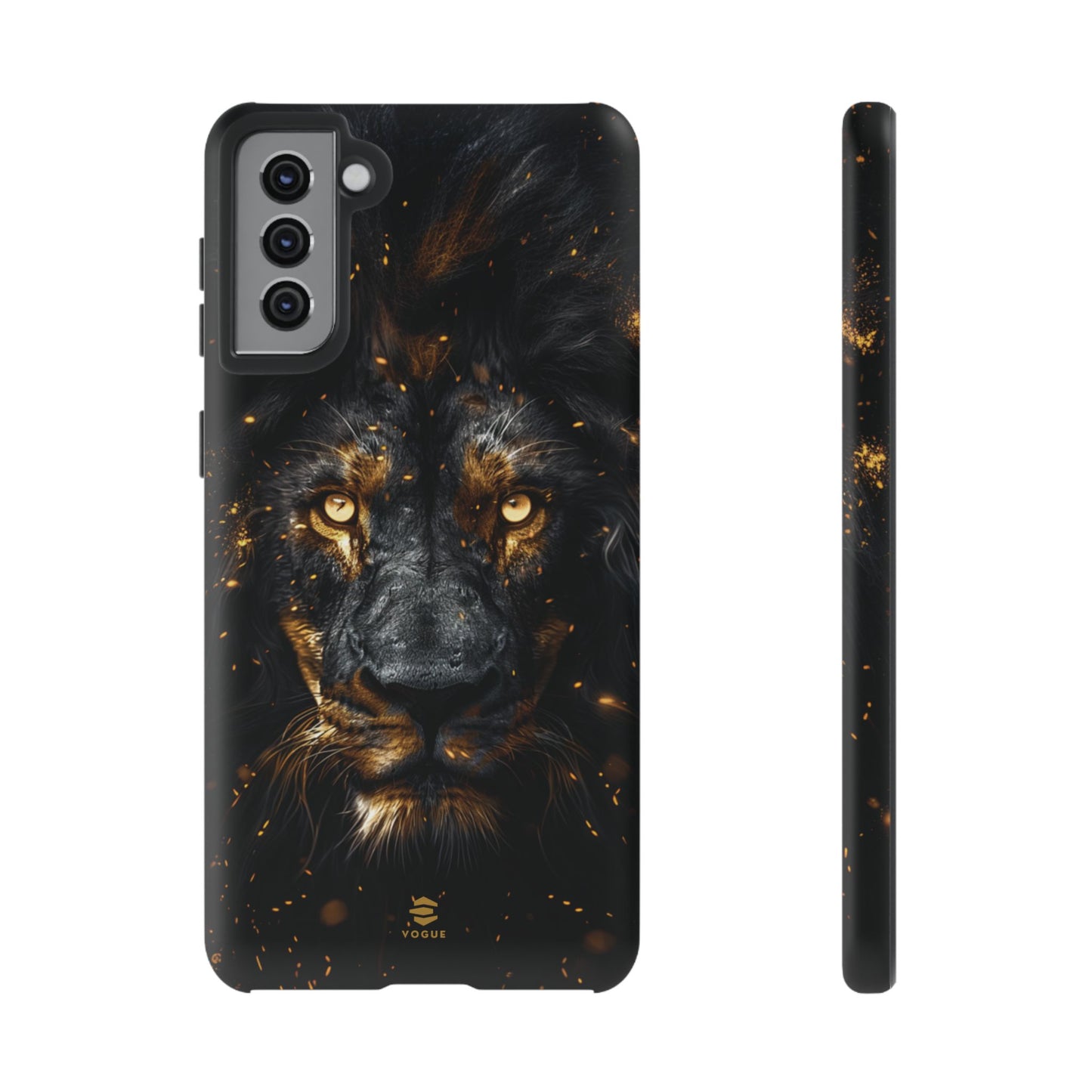 Funda para Samsung con diseño de león negro