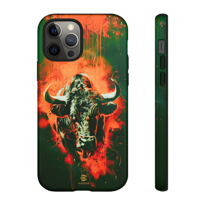 Green Bull Art iPhone Tough Case