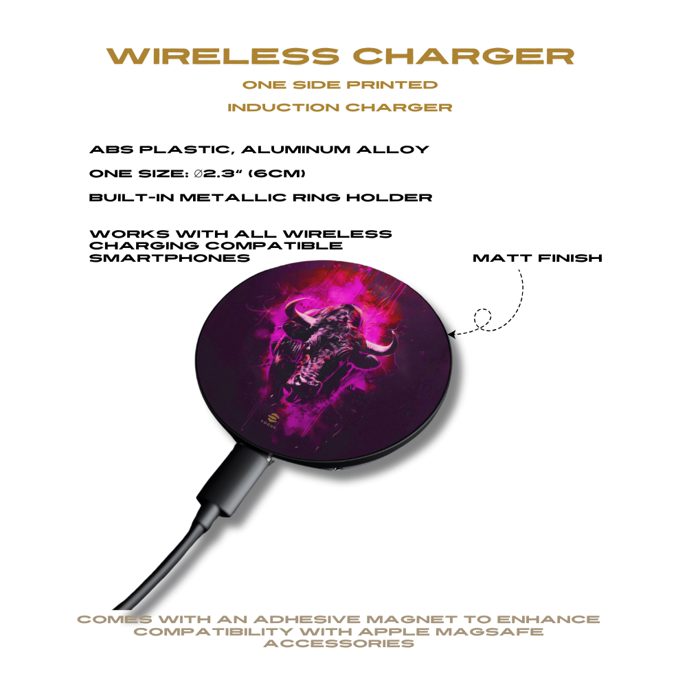 Bull Hot Pink Induction Charger