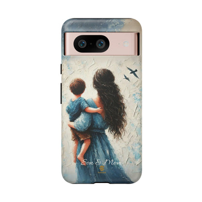 Custom Son & Mom Google Pixel Tough Phone Case