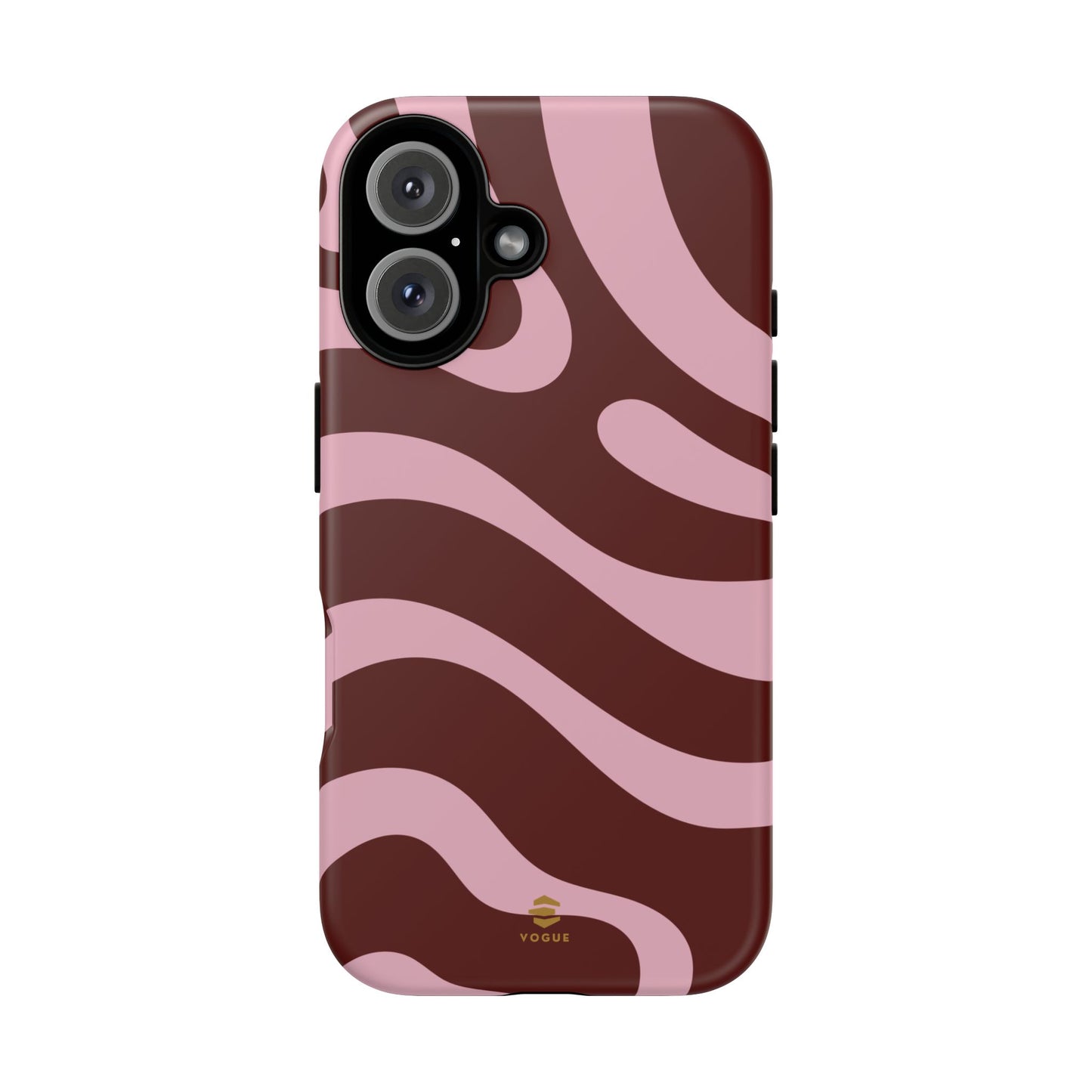 Maroon Ripple iPhone Tough Case