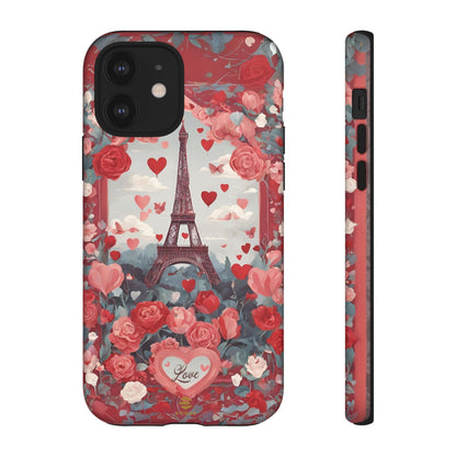 Hearts in Paris Phone Case Valentine's Day Gift for Her