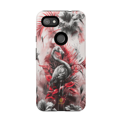 Flamingo Tropical Design Tough Phone Case Pixel