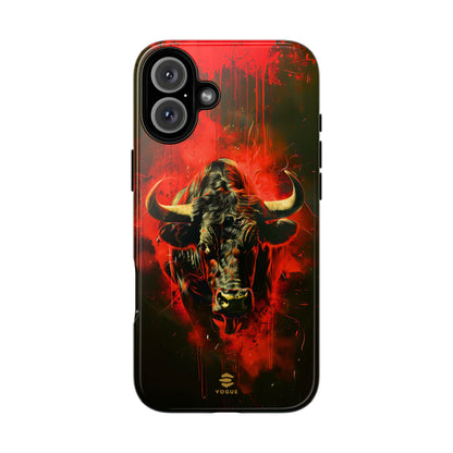 Bull Black iPhone Tough case