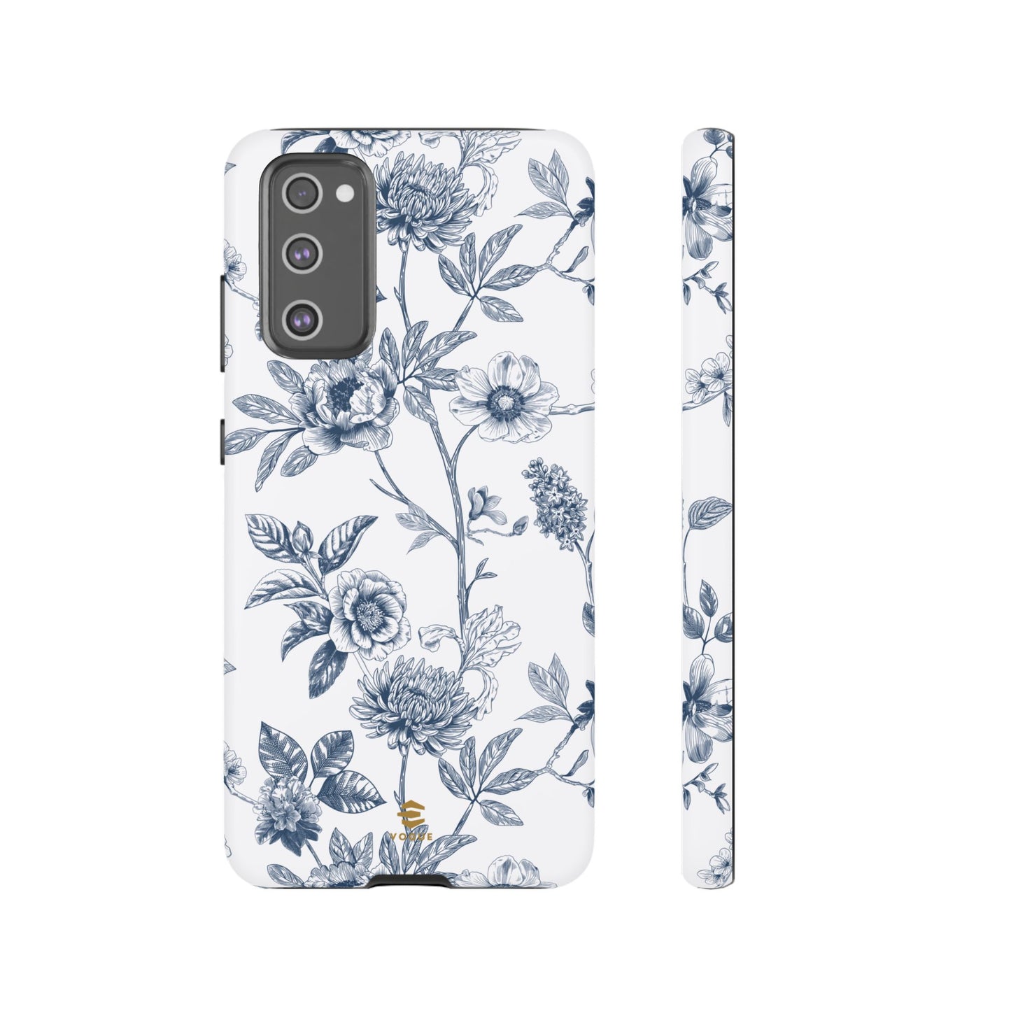 Floral Line Art Tough Phone Case Samsung