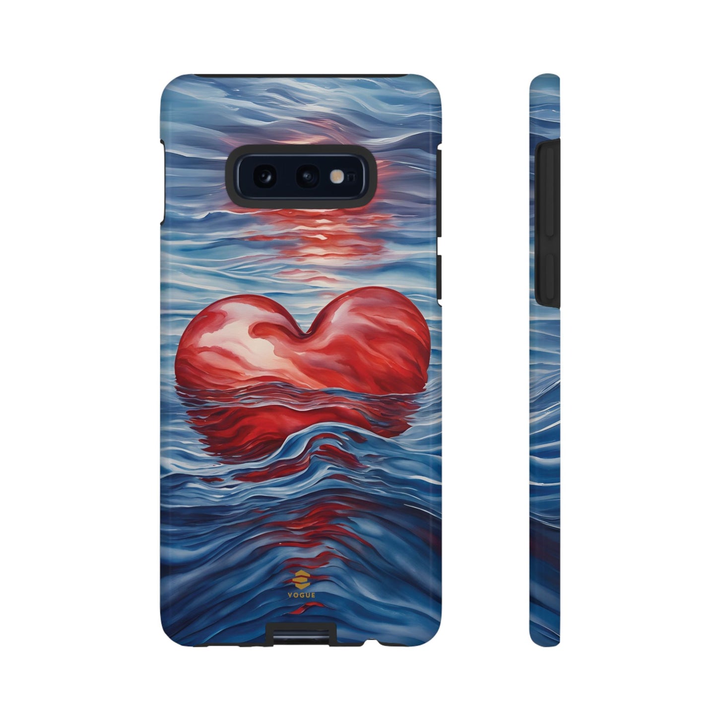 Deep devotion Red Heart Samsung Tough Case red and blue Durable protective Cover