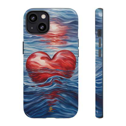 Deep Devotion Red Heart iPhone Tough Case Valentine's gift Protective Cover