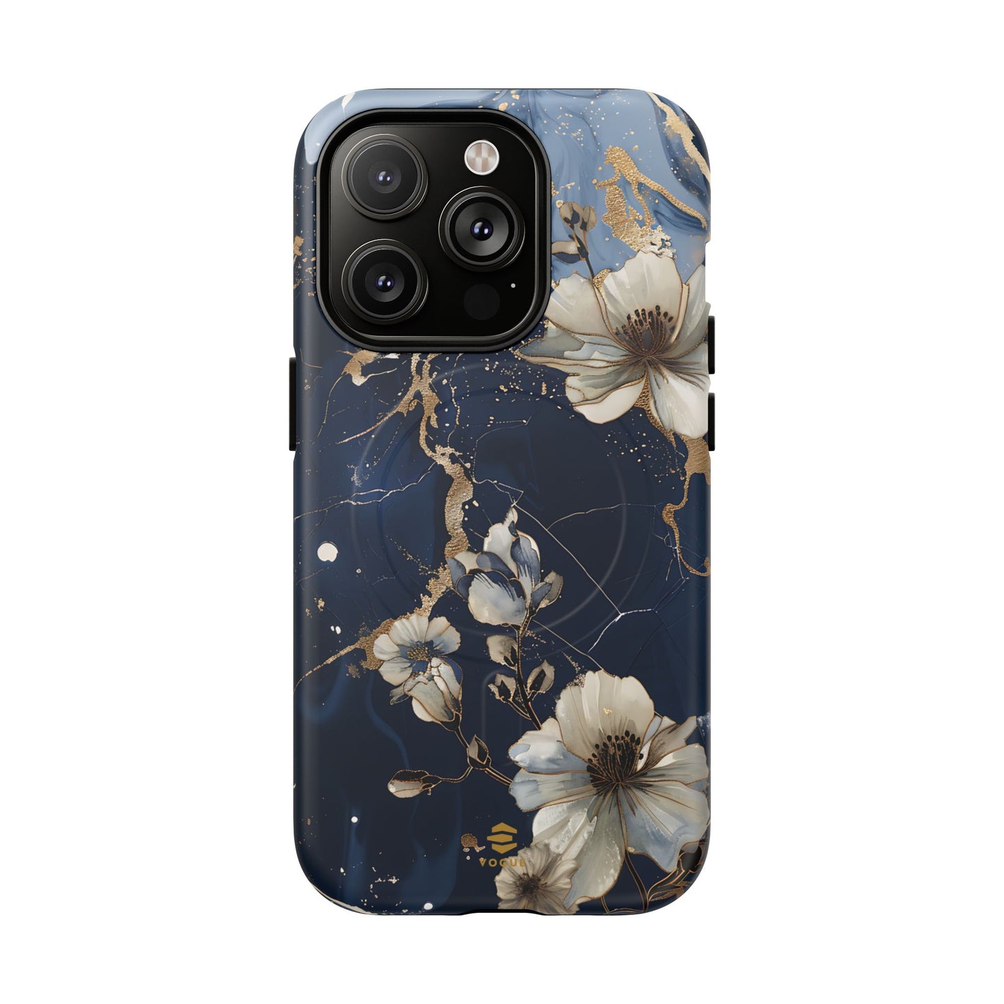 Marble Floral MagSafe iPhone Case