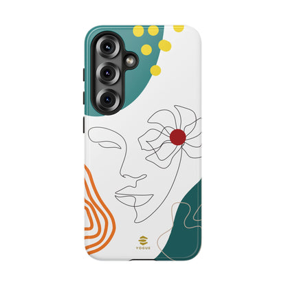 Women Face Line Art Phone Case Samsung