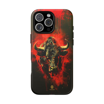 Bull Black iPhone Tough case